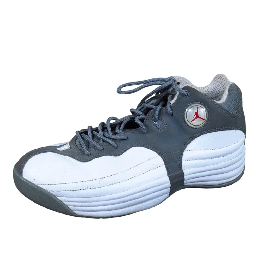 Jordan Jumpman Team 1 Retro Mens Basketball Shoes Size 10.5 Athletic White Grey